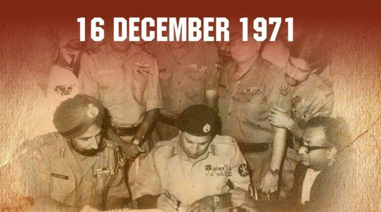 1971 में भारत ने पाकिस्तान को हराया था।